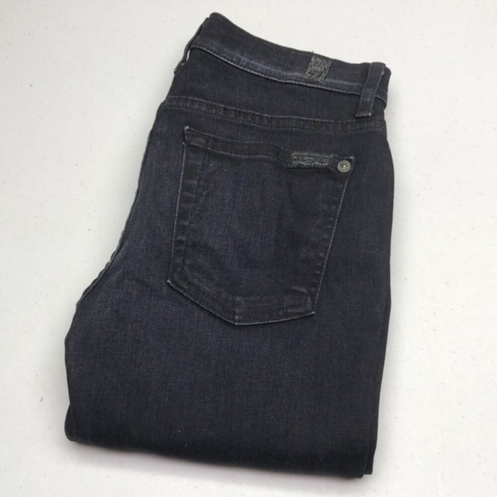 LIKE NEW 7 for ALL MANKIND THE SKINNY JEANS 24x27 MADE IN USA 🇺🇸